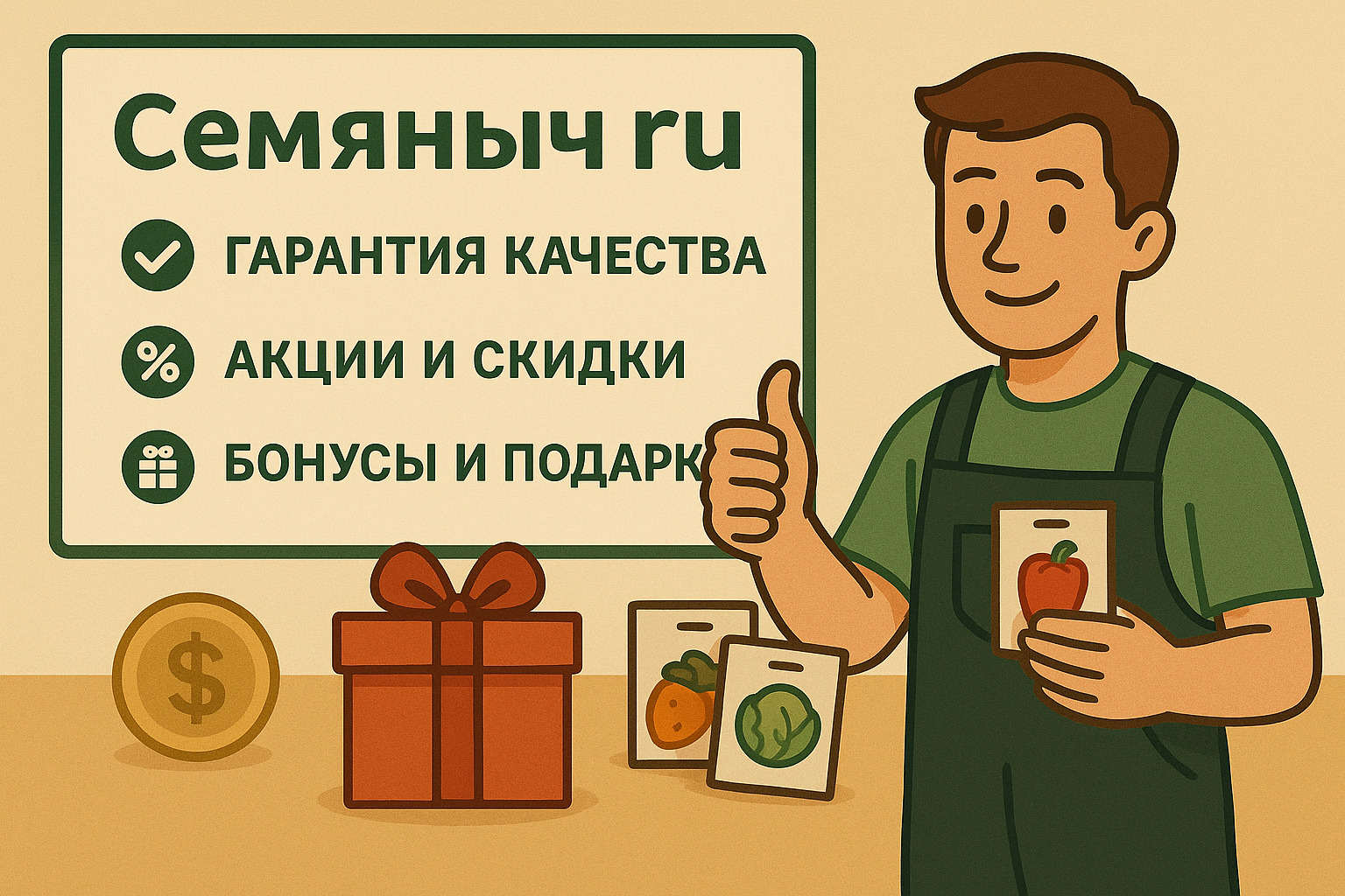 Магазин Семяныч: продажа семян на любой вкус